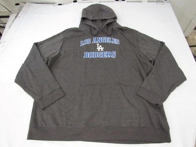 Nueva sudadera con capucha gris grande-alto de los Dodgers de Los Ángeles para hombre talla 3XLT 3XL Foto 1 de 3