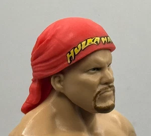 WWE Hulkamania Hulk Hogan Bandana Accessory Mattel Figure Prop 1/12 J6 - Picture 1 of 1