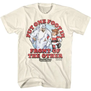 Santa Claus Is Coming To Town Cartoon Movie One Foot In Front Men's T Shirt - Picture 1 of 5