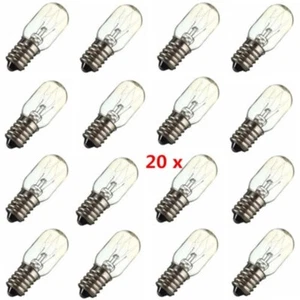 20PCS E14 Salt Lamp Globe Bulb 15W Replacement for Oven Refrigerator AC220V-240V - Picture 1 of 6