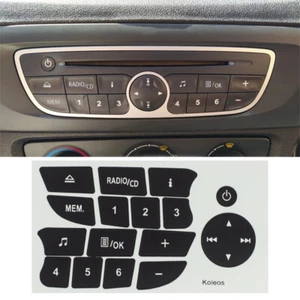 Car Radio CD Sticker Repair Worn Button Switch For Renault Megan Clio Megane - Picture 1 of 13