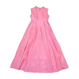 Vintage Emma Dimb ILGWU Late 60s Pink Maxi Dress - Picture 1 of 4