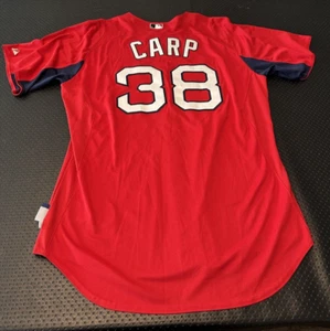 Camiseta deportiva usada de Mike Carp 2013 de los Medias Rojas de Boston autenticada en Grandes Ligas - Imagen 1 de 7