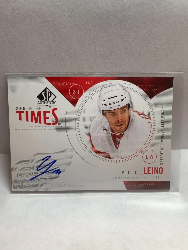 2009-10 SP Authentic Sign of the Times #STVL Ville Leino - Image 1 of 2