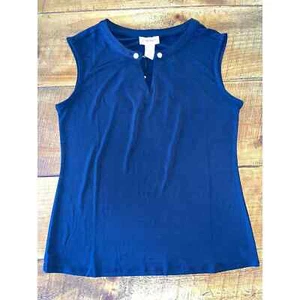 NWT Womens Carmen Carmen Marc Valvo Black Sleeveless Blouse Size S - Picture 1 of 4