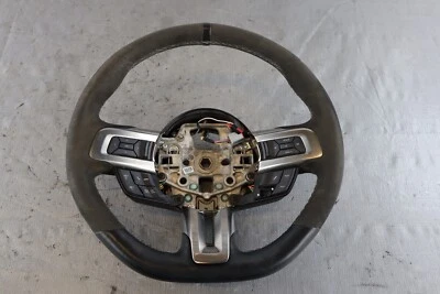 ОРИГИНАЛЬНОЕ ЗАМШЕВОЕ/КОЖАНОЕ РУЛЕВОЕ КОЛЕСО 2017 FORD MUSTANGSHELBY GT350 *ИЗНОС* NO1446 - Изображение 1 из 4