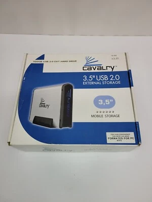 Cavalry CAUM37500 500 GB 3.5" External Hard Drive OPEN BOX *RARE* For PC and Mac - Image 1 of 4