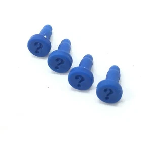 Four (4) Blue Pegs for 2008 Milton Bradley Electronic Guess Who? Extra - Picture 1 of 4