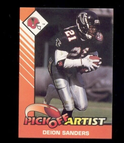 1993 Kenner SLU Starting Line Up DEION SANDERS Atlanta Falcons Card - Image 1 of 1