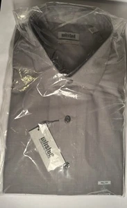 Unlisted by Kenneth Cole 2XL Men’s Dress Shirt 18 x 37/38 Gray Non-iron Spread - Picture 1 of 5