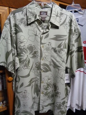 Gotcha Mens Hawaiian Shirt Size Large Short Sleeve Button Up - Image 1 of 4