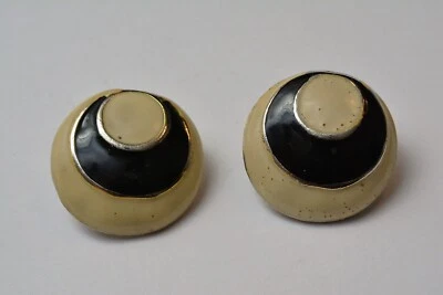 Ohrstecker mit Emaille - 70er/80er Jahre - Vintage - Bild 1 von 4
