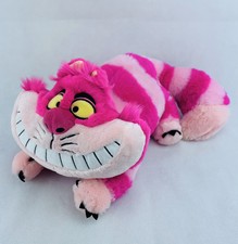 Disney Store Cheshire Cat Plush Toy Alice in Wonderland 20” Stuffed Animal Pink