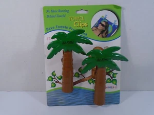 MUNDO TROPICAL--PINZAS PARA TOALLAS PALMERA (NUEVO) ST KITTS - Imagen 1 de 5