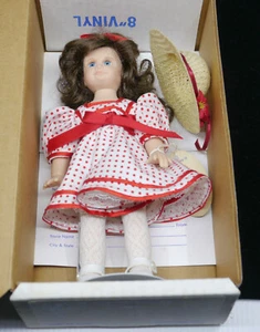 VINTAGE DOLL BY JERRI McCLOUD, SHERRI, 8 IN. w BOX, PAPERWORK, TAGS, STAND - Picture 1 of 6