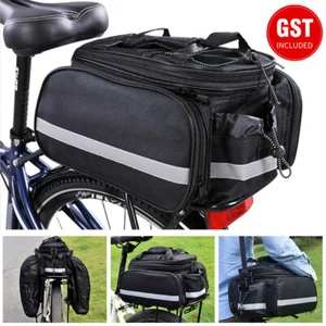MTB Cycling Bicycle Bike Bag Rack Back Rear Seat Tail Carrier Trunk Pannier NEW - Picture 1 of 12