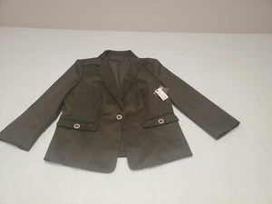 The Limited Collection großer olivgrüner Tweed Blazer Kontrastknöpfe   - Bild 1 von 17