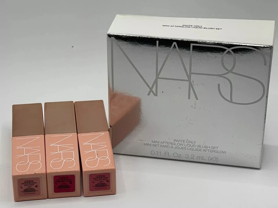Nars Invite Only Mini Afterglow Liquid Blush Set, 3 x 0.11 fl oz, New In Box - Image 1 of 3