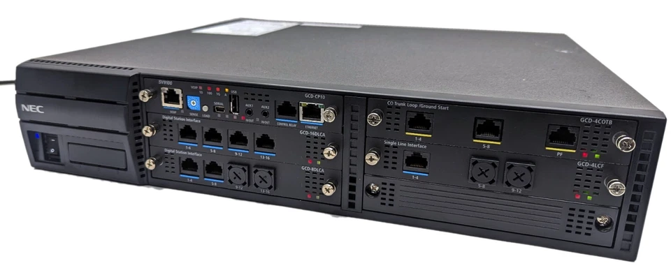 NEC SV9100 CHS2UG-US w/ GCD-CP10 GCD-16DLCA GCD-8DLCA GCD-4COTB GCD-4LCF Cards - Image 1 of 4