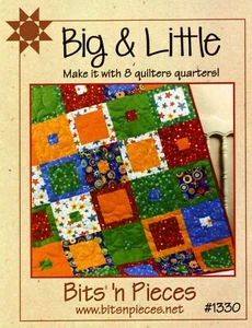 BIG & LITTLE - POR BITS 'N PIEZAS PATRÓN DE EDREDÓN - Imagen 1 de 2