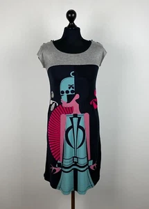 CUSTO Barcelona women's dress tunic 55% cotton 25% polyester 20% viscose Size 2 - Picture 1 of 6