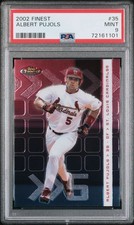 2002 Topps Finest #35 Albert Pujols PSA 9