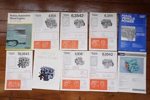 Catálogo Motores Perkins Folleto Publicitario Hojas de Venta x10 Ref A - Imagen 1 de 9