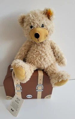 Steiff Schlenker-Teddybär Charly mit Koffer 30cm - Bild 1 von 4