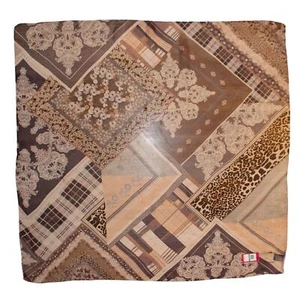 Bufanda cuadrada grande Vince Camuto Patchwork 100 % seda 42" #VC2440 - Imagen 1 de 2