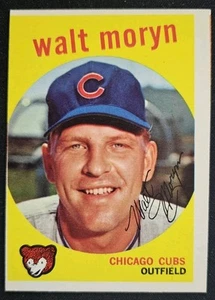1959 Topps #488 Walt Moryn Chicago Cubs - EX+ - Miscut - Picture 1 of 2