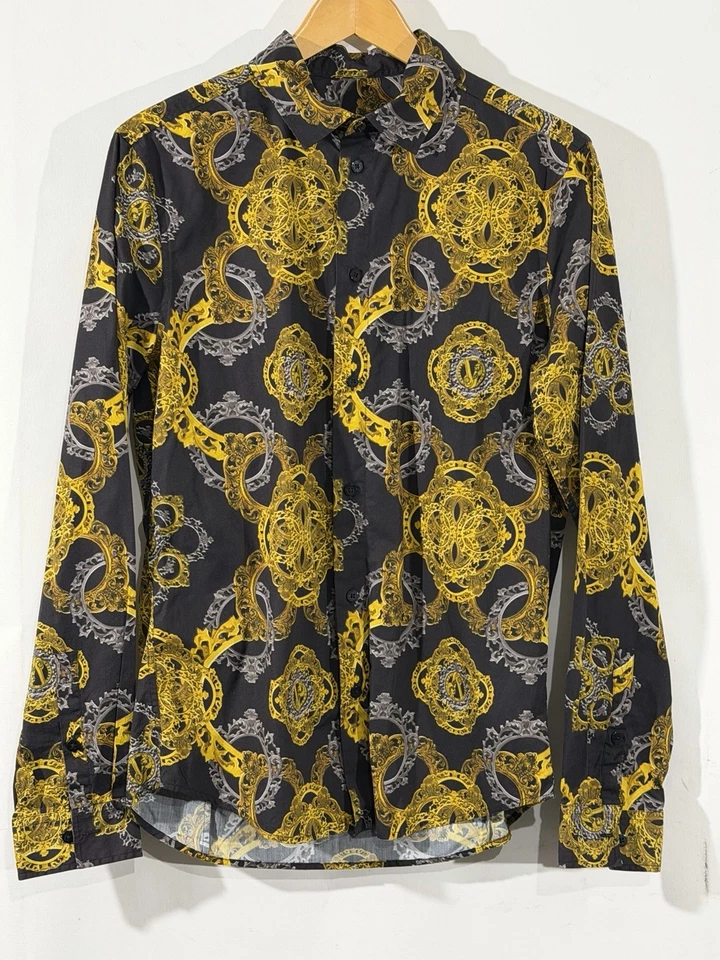 Versace Camisa Vaqueros Pequeña Manga Larga Hombre Camisa, Barroca Foto 1 de 4