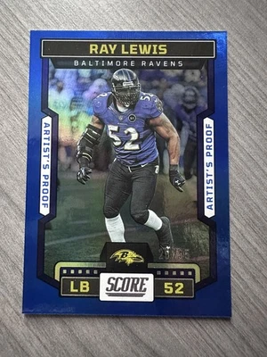2023 Score - Ray Lewis #195 Blue Artist’s Proof 28/35 - Image 1 of 2