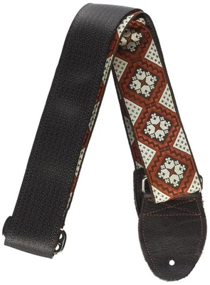 Correa de guitarra Souldier Straps SOU-GS1213 ajustable de 2" de ancho rústica marrón/naranja Foto 1 de 2