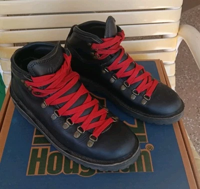 Botas de Combate Danner Mujer 8.5M Paso de Montaña Senderismo Zapatos Cuero Negro Con Cordones Foto 1 de 4