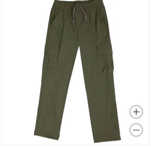 Gerry Youth Boys Tricot Lined Pant w/Cargo Pockets, Green Dark Olive, S-7/8 - Picture 1 of 2