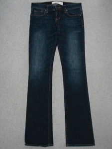 QJ05458 **ABERCROMBIE & FITCH** JEANS MUJER CORTE BOTA talla 2L AZUL OSCURO - Imagen 1 de 5