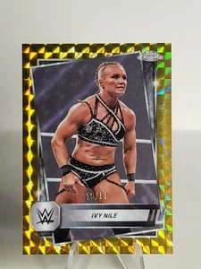 2025 Topps Chrome WWE Gold Geometric /50 Ivy Nile SP NXT - Picture 1 of 3