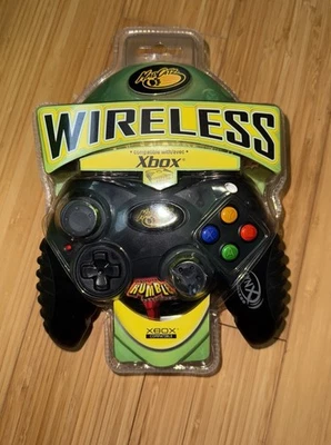 NEW MADCATZ LYNX WIRELESS RUMBLE CONTROLLER Control Pad XBOX COMPATIBLE Vtg - Image 1 of 4