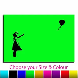 Balloon Girl Banksy Single Canvas Wall Art Picture Print 26v - Picture 1 of 11