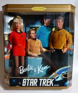 Star Trek Mattel Barbie Ken 30th Anniversary Gift Set 1996 NIE GEÖFFNET ATEMBERAUBEND - Bild 1 von 6