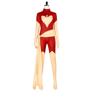 Cosplay X-Men Phoenix Jean Grey Jumpsuits Belt Costumes Halloween Superhero Suit - Picture 1 of 8