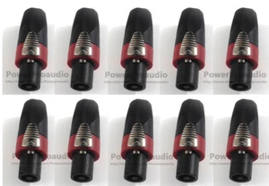 10pcs/lot 4-core speaker plug Speakon connector for Neutrik NL4FC Red Color  - Picture 1 of 7
