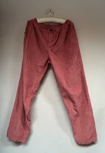 CP Shades Women's Large Gerard Corduroy Pants Drawstring Waist Wide Leg Marsala - Picture 1 of 8