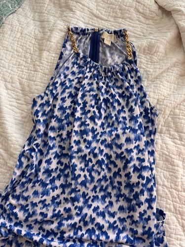 ABITO DONNA MICHAEL KORS CATENA ORO BLU TWILIGHT TAGLIA XS