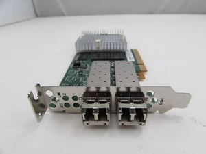 QLogic QLE3242-SR Dual SFP+ 10Gbps PCIe x8 Low Profile Network Adapter + GBICs - Picture 1 of 4