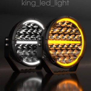 2PCS 9" inch 560W LED Work Lights DRL Spot Beam Offroad Driving Fog Lamp 90000lm - Picture 1 of 12