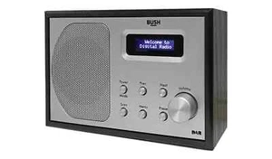 Bush Lisbon DAB/FM Portable Radio Classic Wood Effect Black BD1207S 3206258 - Picture 1 of 3
