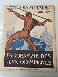 Paris 1924 Olympics Daily Program for Pelote  Basque 22 July very rare