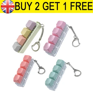 Keyboard Fidget Toy Finger Clicker Toys 4 Keys for Adults Anxiety Decompression - Picture 1 of 16