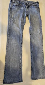 Jeans 7/8 L Delia's Women's Boot Cut Blue Reese - Picture 1 of 16